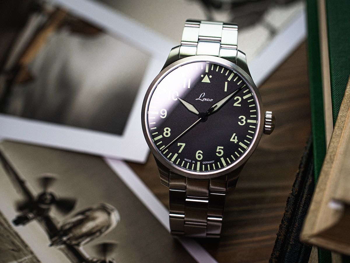RELOJ LACO: PILOT WATCHES BASIC AUTOMÁTICO AUGSBURG NEGRO