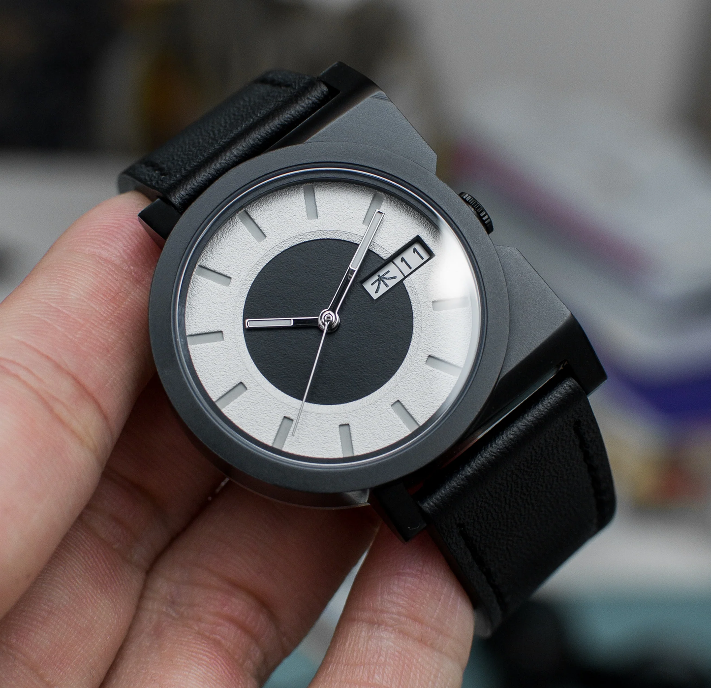 Montre AndoAndoAndo : A-1 Automatique Donut Blanc