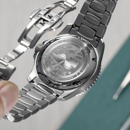 VENEZIANICO : NEREIDE CERAMICA ACIER 42 MM