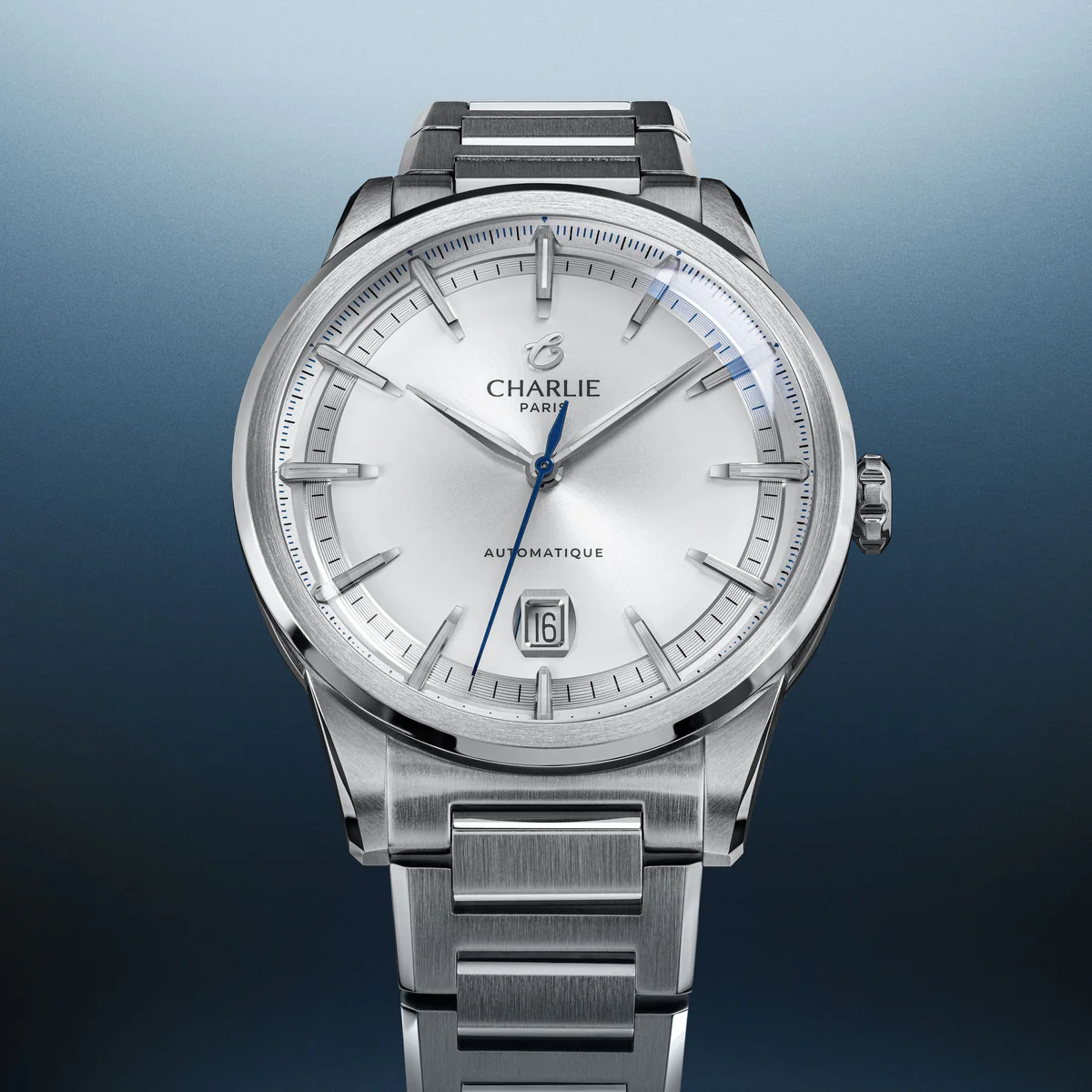 MONTRE CHARLIE PARIS : ALLIANCE AUTOMATIQUE BLANC