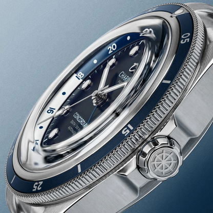 Montre Charlie Paris : Concordia GMT Automatique Bleu Antarctique