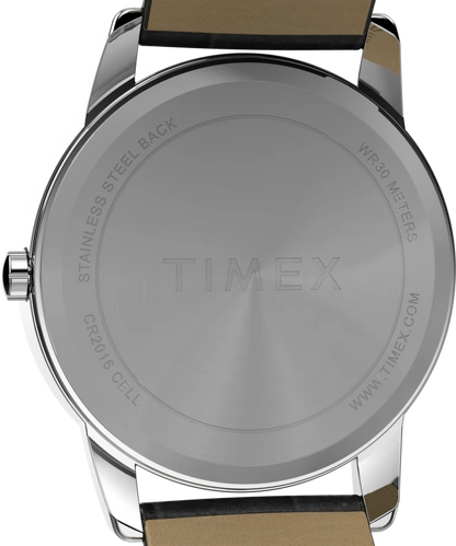 Timex : Easy Reader argenté blanc 35 mm, vue de présentation