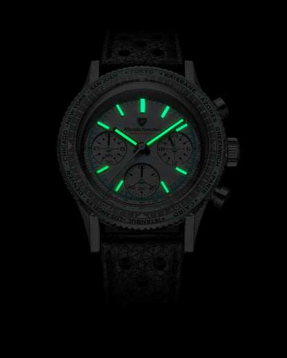 Reloj Nivada Grenchen: Chronoking Summer Edition Mecaquartz Gris