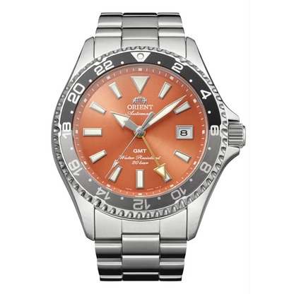 Montre Orient : Mako GMT Orange RA-BC0004Y