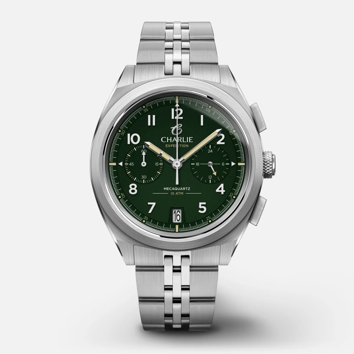 CHARLIE PARIS : GR - CHRONOGRAPHE - VERT