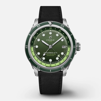 Montre Charlie Paris : Concordia GMT Automatique Vert