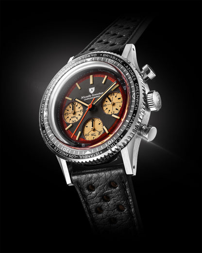 Montre Nivada Grenchen : Chronoking Summer Edition Ambre Noire