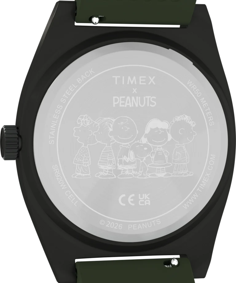 Timex : Peanuts x Timex Expedition Snoopy Road Trip vert 39 mm, vue de présentation