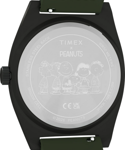 Timex : Peanuts x Timex Expedition Snoopy Road Trip vert 39 mm, vue de présentation