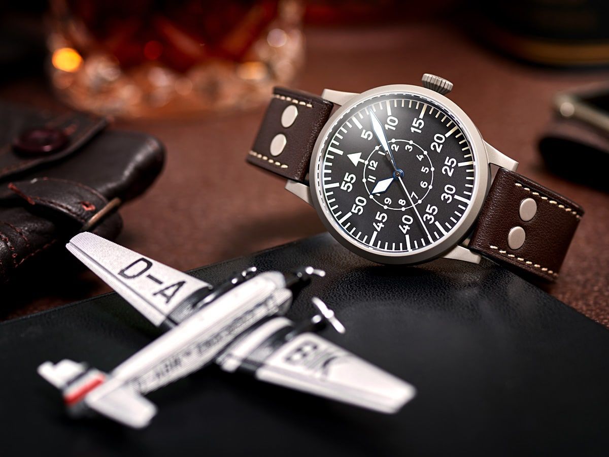 RELOJ LACO: PILOT WATCH ORIGINAL NEGRO