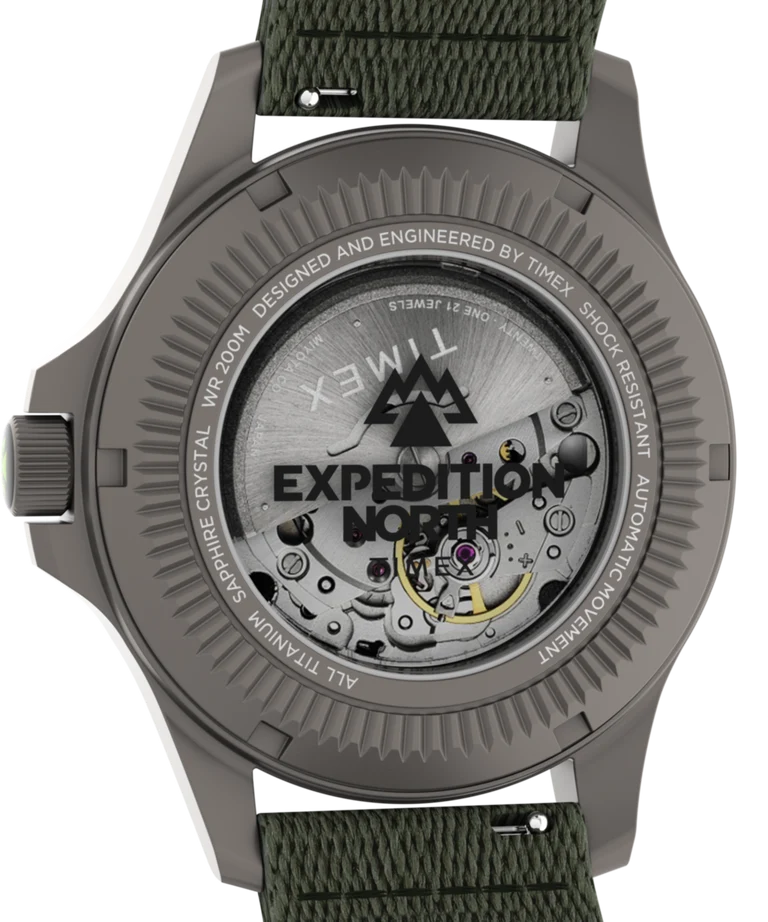 Timex : Expedition Field Post Titanium automatique gris 41 mm, vue de présentation