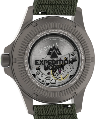 Timex : Expedition Field Post Titanium automatique gris 41 mm, vue de présentation