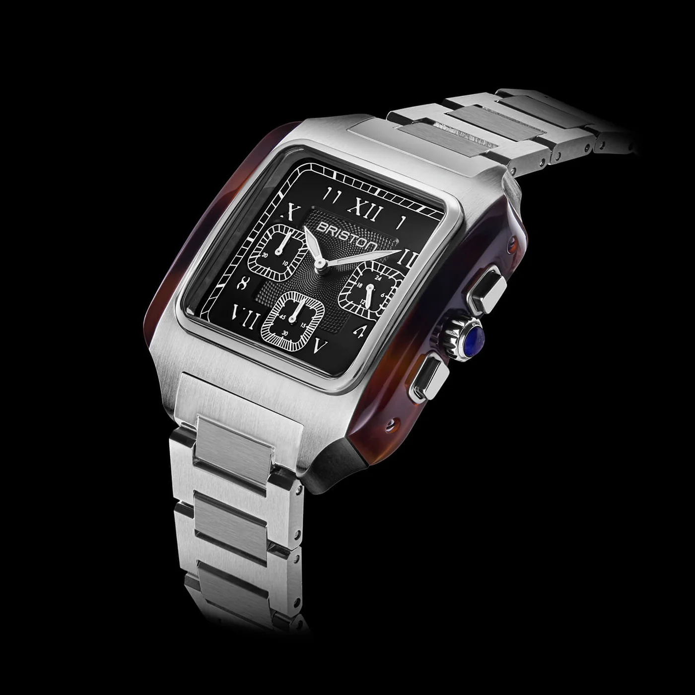 RELOJ BRISTON: STREAMLINER KENNEDY CHRONO NEGRO 251838.SA.T.1