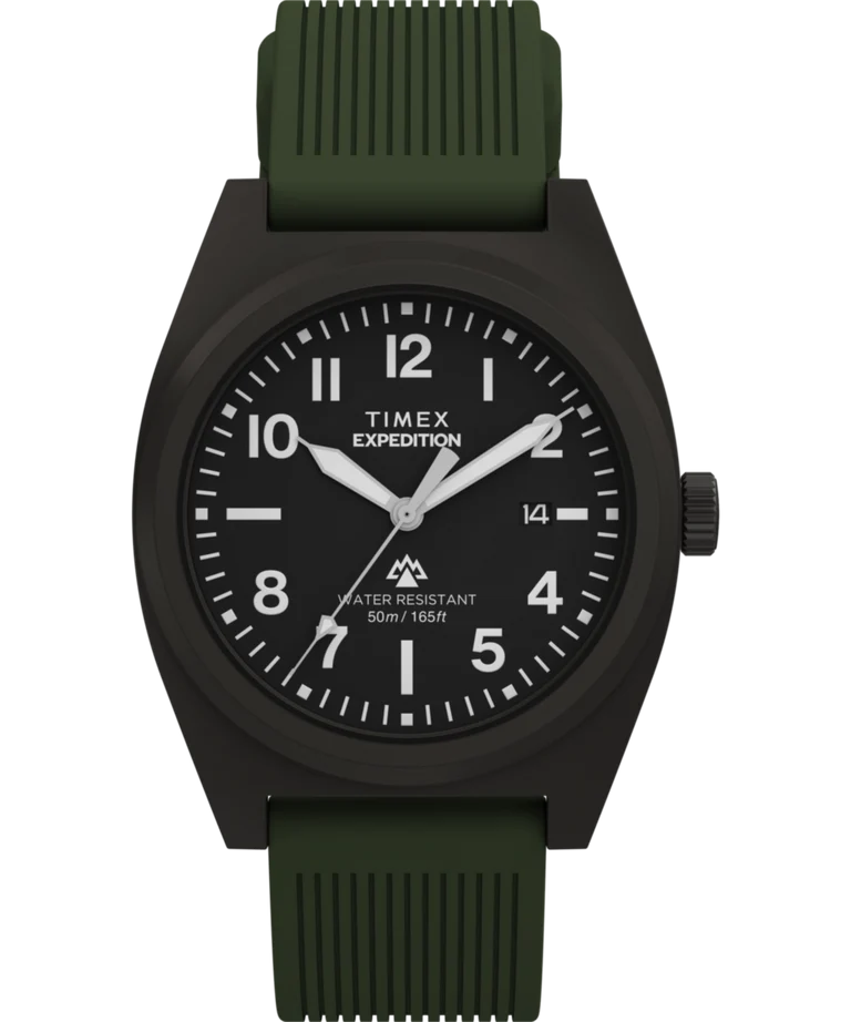 Timex : Expedition Capstone noir 39 mm, vue de face