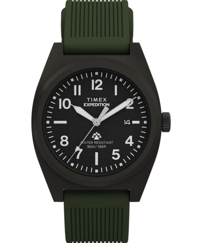 Timex : Expedition Capstone noir 39 mm, vue de face