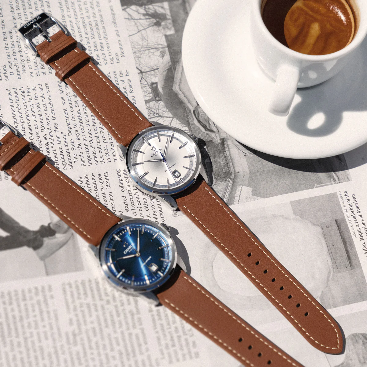 MONTRE CHARLIE PARIS : ALLIANCE AUTOMATIQUE BLANC