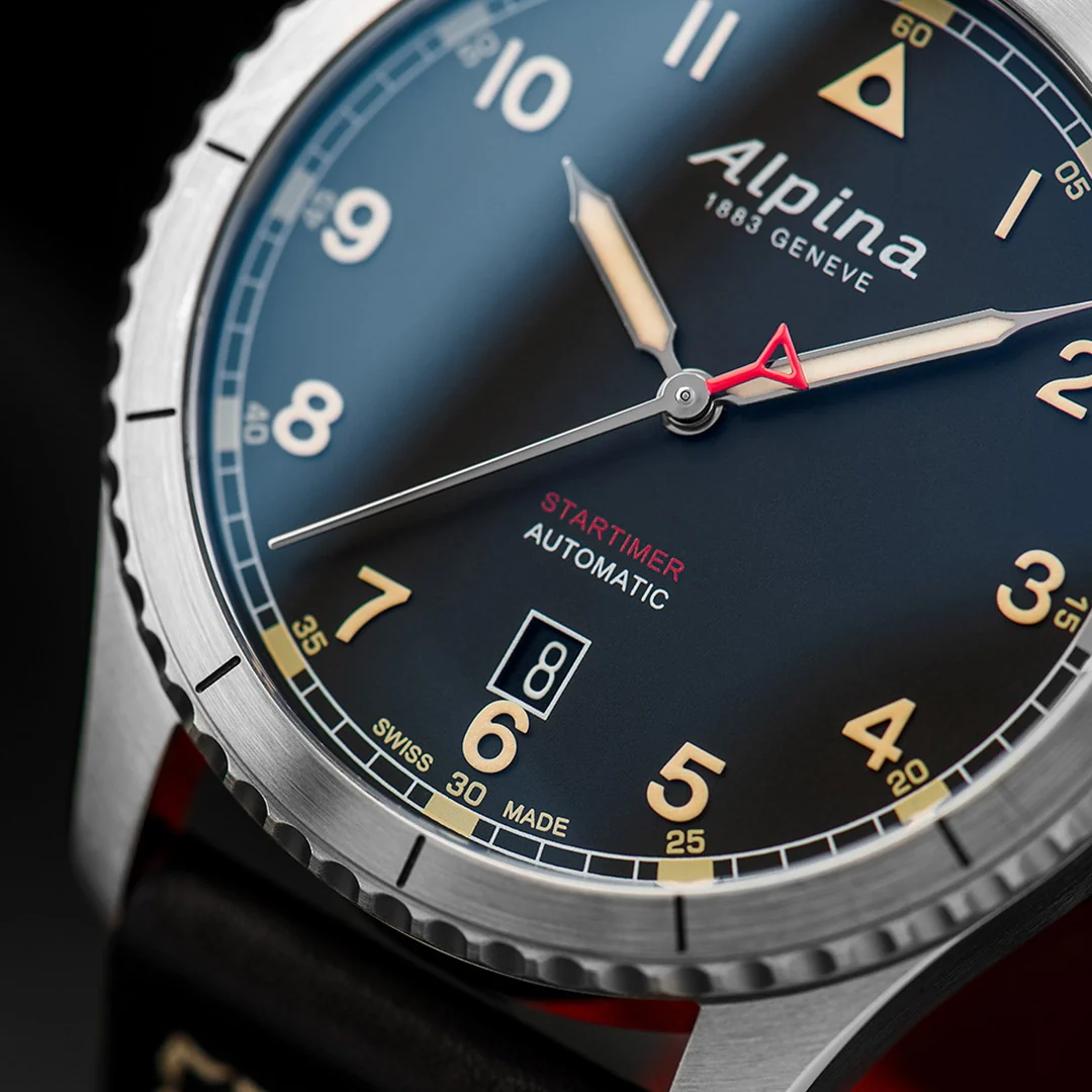 MONTRE ALPINA : STARTIMER PILOT AUTOMATIQUE NOIR AL-525BBG4S26