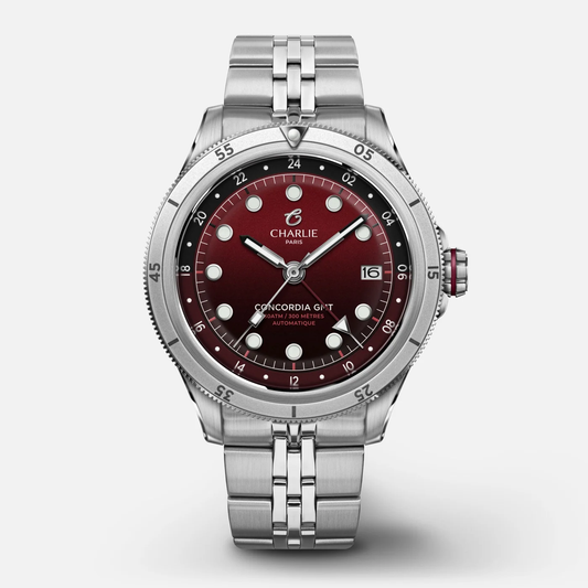Montre Charlie Paris : Concordia GMT Automatique Bordeaux