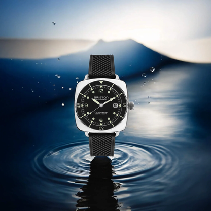 MONTRE BRISTON : CLUBMASTER LEGEND DIVER ACIER & NOIR 241740.PS.LD.1