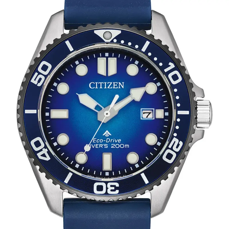 Montre Citizen : Promaster Marine Eco-Drive Diver Bleue BN0267-04L