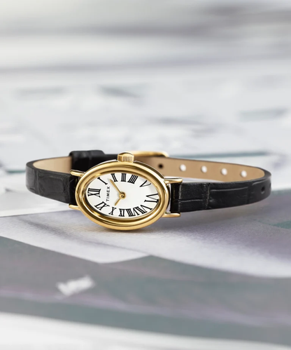 Timex : Cavatina doré blanc 19 mm, vue de présentation