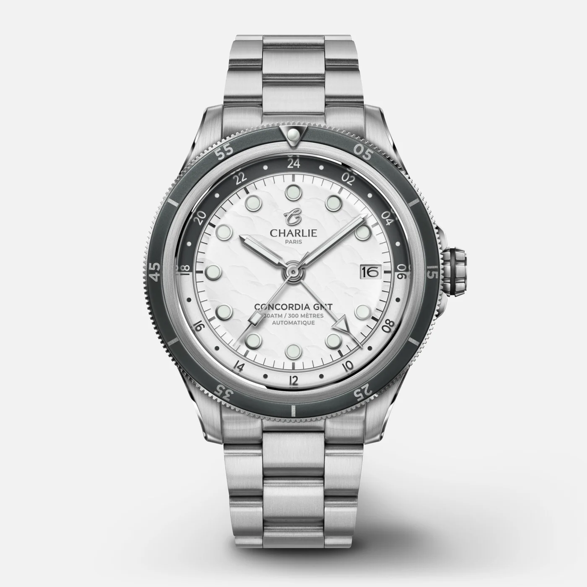 Montre Charlie Paris : Concordia GMT Automatique Toundra