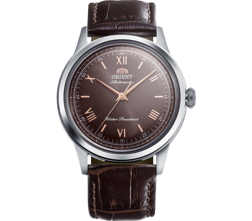 MONTRE ORIENT : BAMBINO 38MM MARRON NO DATE RA-BB0004Y
