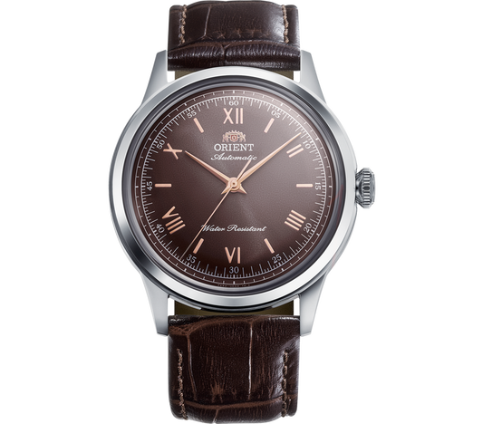 MONTRE ORIENT : BAMBINO 38MM MARRON NO DATE RA-BB0004Y