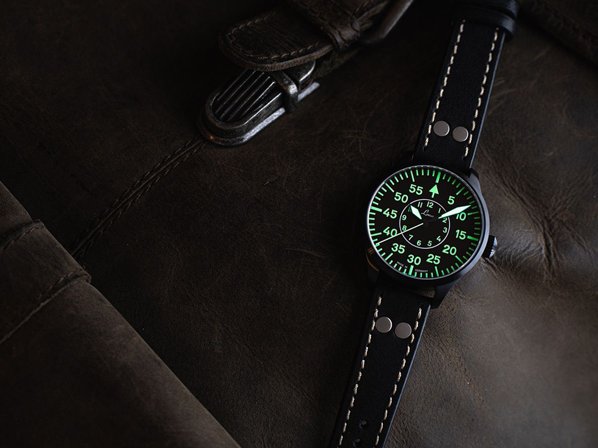 RELOJ LACO: PILOT WATCHES BASIC AUTOMATIC BIELEFELD NEGRO
