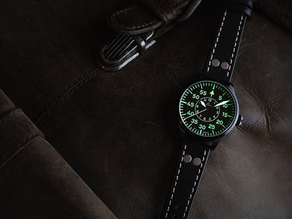 RELOJ LACO: PILOT WATCHES BASIC AUTOMATIC BIELEFELD NEGRO