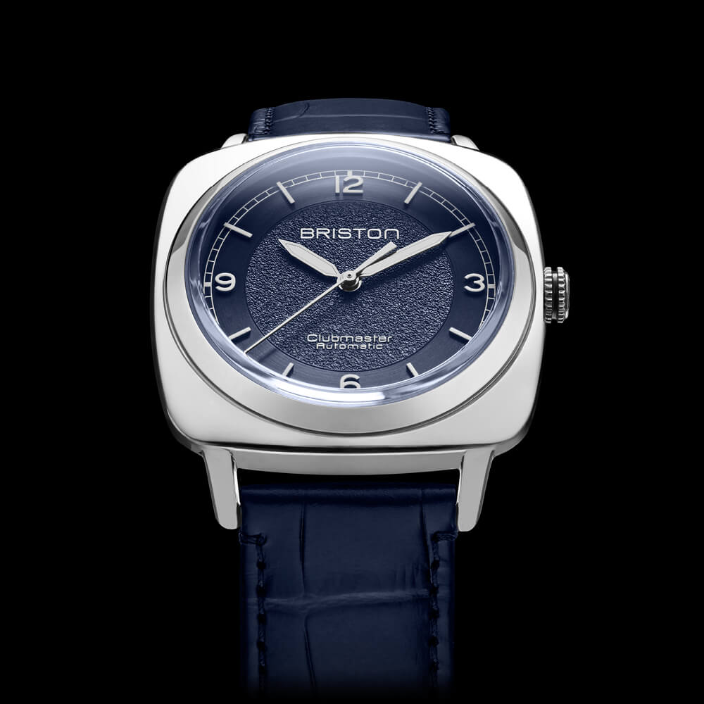 MONTRE BRISTON : CLUBMASTER LEGEND CLASSIC ACIER & BLEU 25639.PS.L.15.LANV