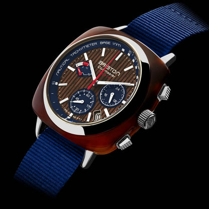 MONTRE BRISTON : CLUBMASTER REGATTA CHRONOGRAPHE NOYER 241542.SA.T.15W.NNB