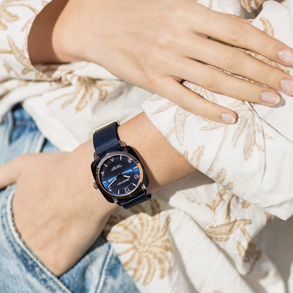 MONTRE BRISTON : CLUBMASTER CHIC BLEU NUIT 21536.SA.UB.33.NMB