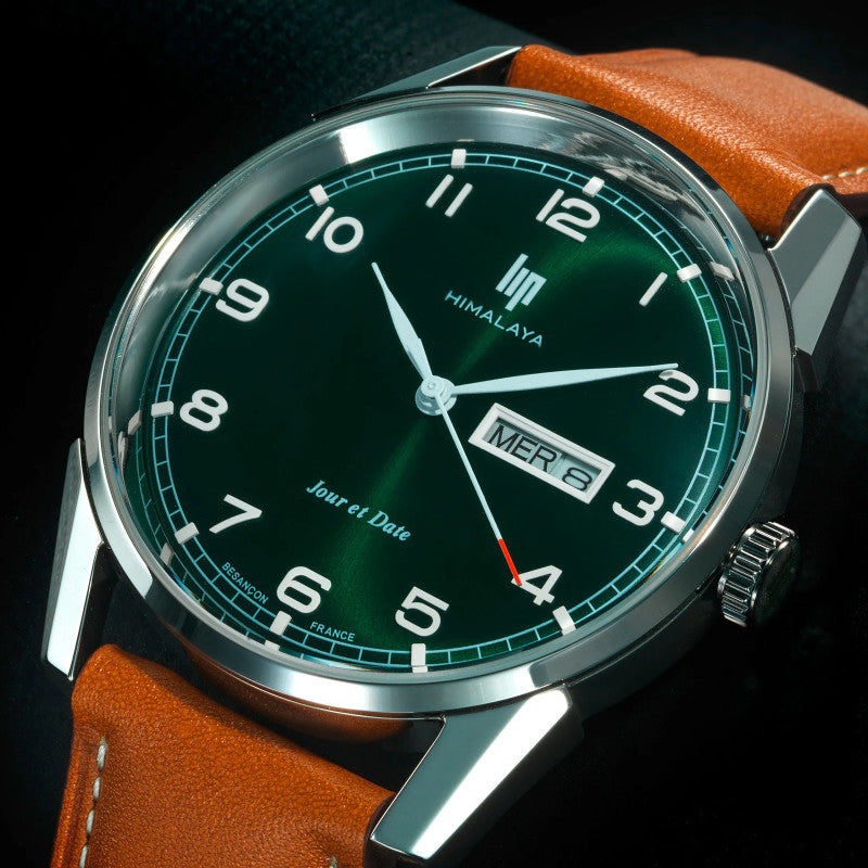 MONTRE LIP : HIMALAYA VERTE 40MM JOUR DATE 671715