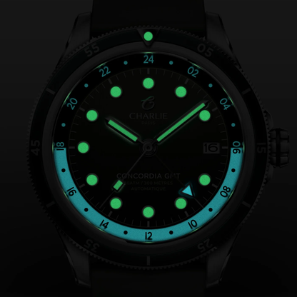 Montre Charlie Paris : Concordia GMT Automatique Vert