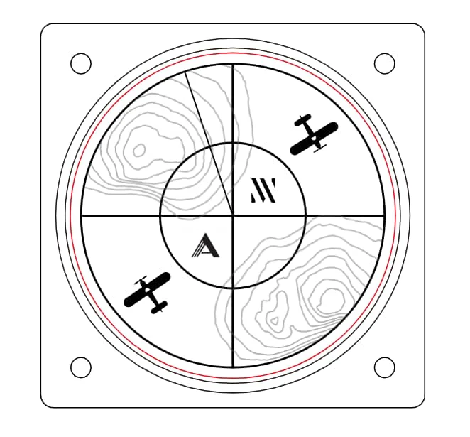 Montre AndoAndoAndo : Vinyl Record Pilot Vert x Minimal Wear