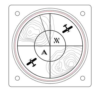 Montre AndoAndoAndo : Vinyl Record Pilot Vert x Minimal Wear