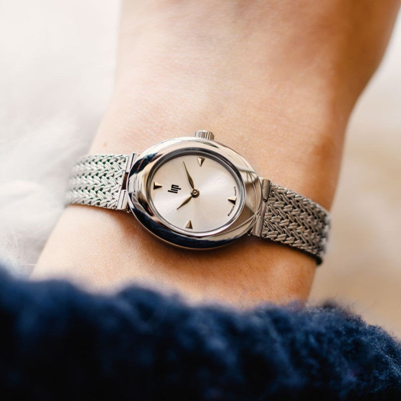 Montre LIP : Juliette Blanc & Argent 671639
