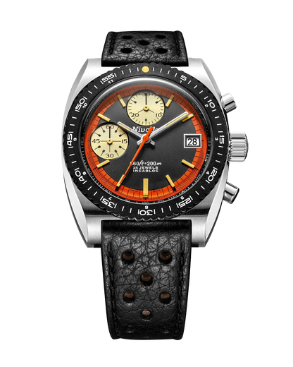 Nivada Grenchen Watch: Automatic Orange Autochron