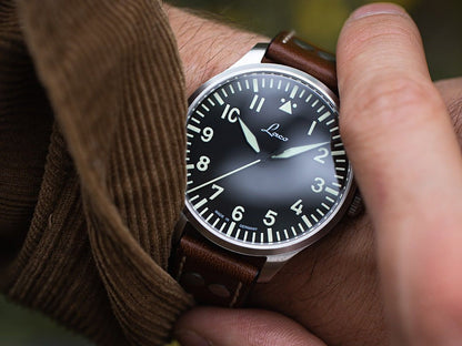 RELOJ LACO: RELOJES PILOTO BÁSICOS DE CUARZO GENF 2 NEGRO