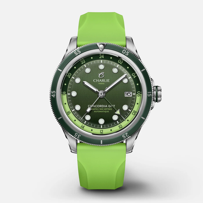 Montre Charlie Paris : Concordia GMT Automatique Vert