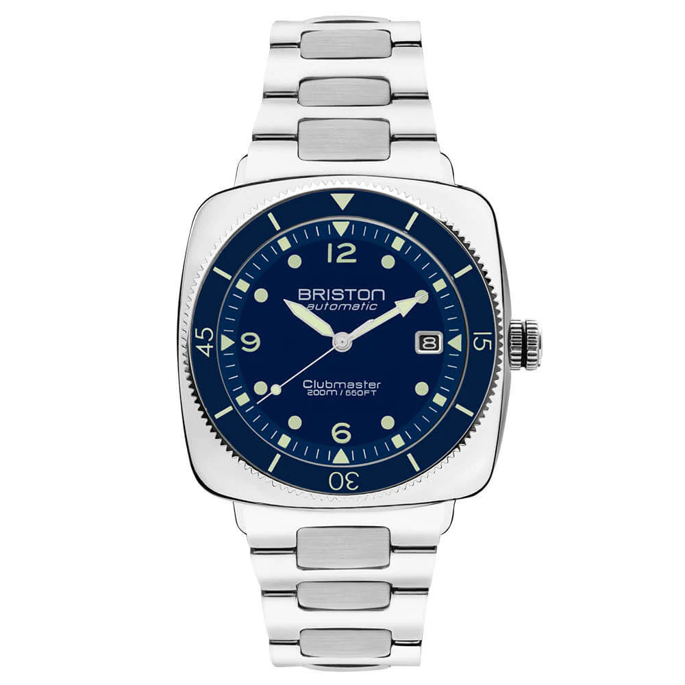 MONTRE BRISTON : CLUBMASTER LEGEND DIVER ACIER & BLEU 241740.PS.LD.15