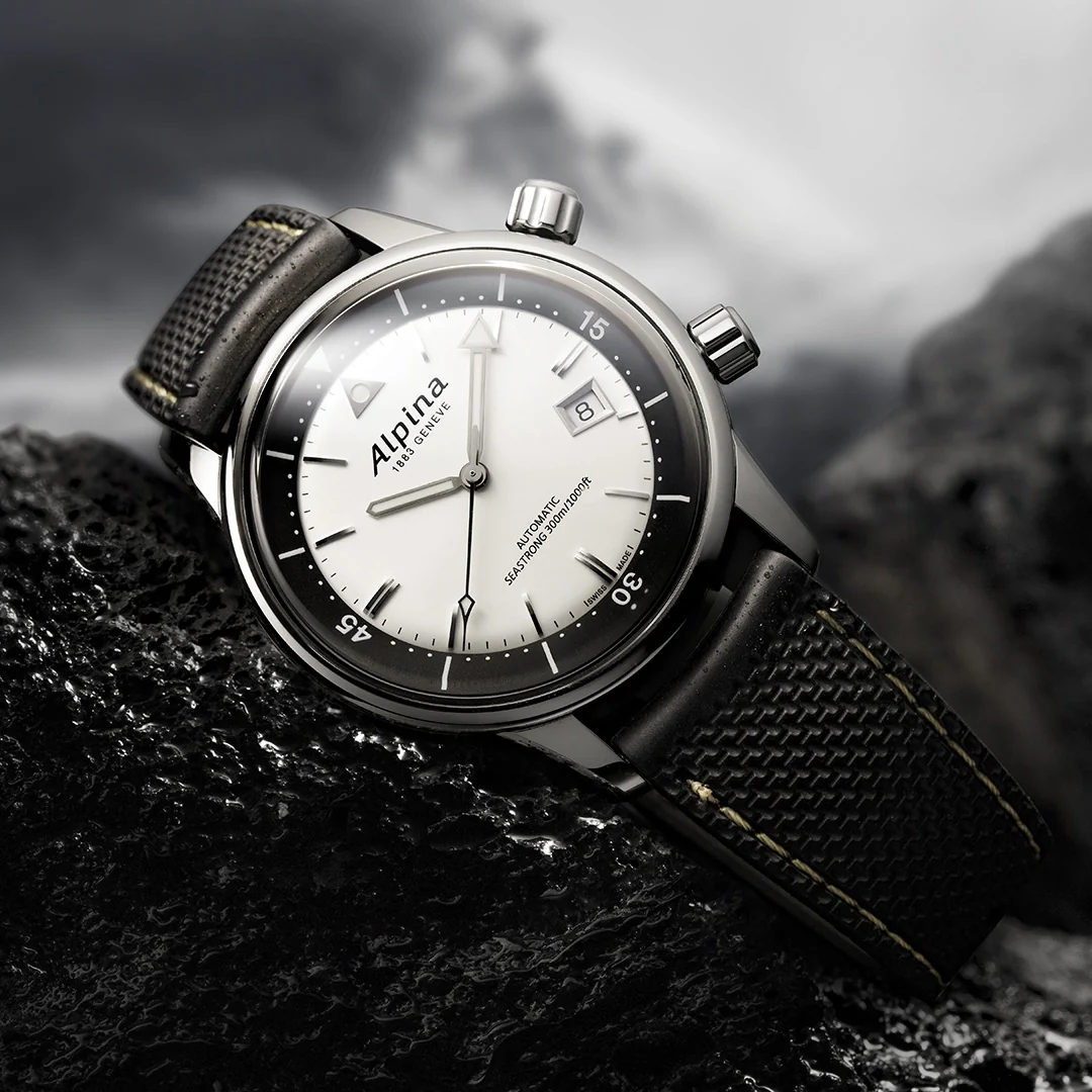 MONTRE ALPINA : HERITAGE SEASTRONG DIVER 300 BLANC AL-525S4H6