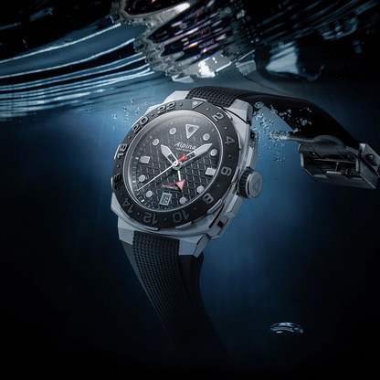 MONTRE ALPINA : SEASTRONG DIVER EXTREME AUTOMATIQUE GMT NOIR AL-560B3VE6