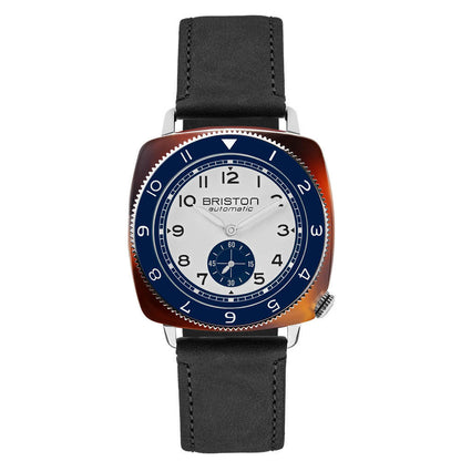 MONTRE BRISTON : CLUBMASTER LEGEND PETITE SECONDE BLANC & BLEU 241639.SA.T.2NV.CH