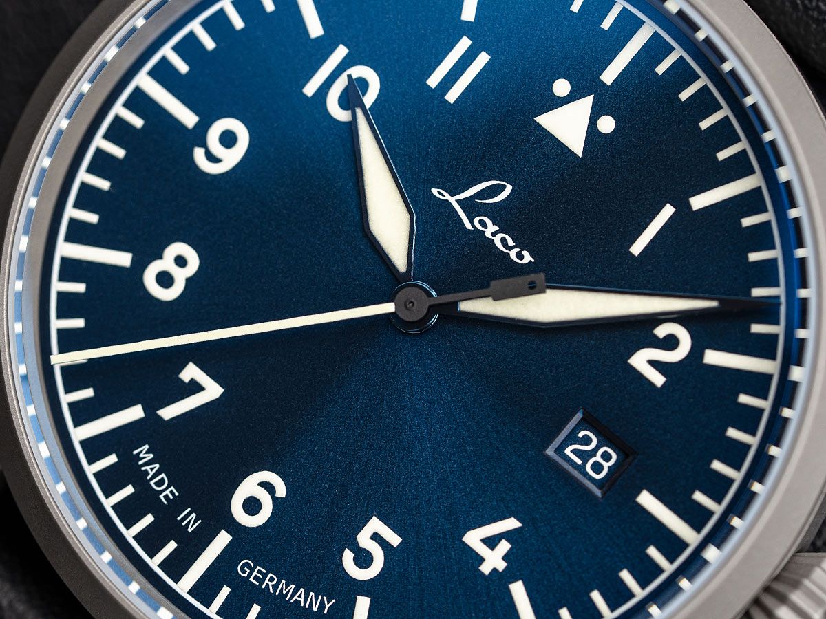 RELOJ LACO: FLIEGER STUTTGART PRO AUTOMÁTICO AZUL