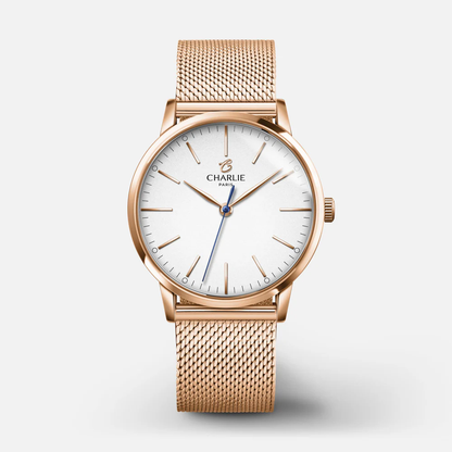 MONTRE CHARLIE PARIS : SULLY 35 QUARTZ OR ROSE