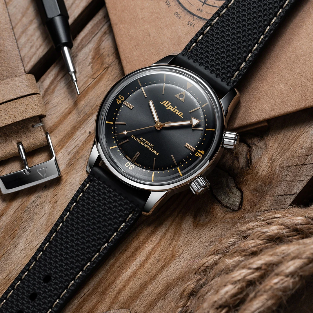 RELOJ ALPINA: SEASTRONG DIVER 300 HERITAGE NEGRO