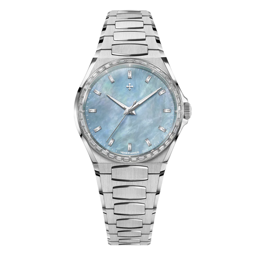 MONTRE VENEZIANICO : ARSENALE 37 MOISSANITE BLEU 6121512C