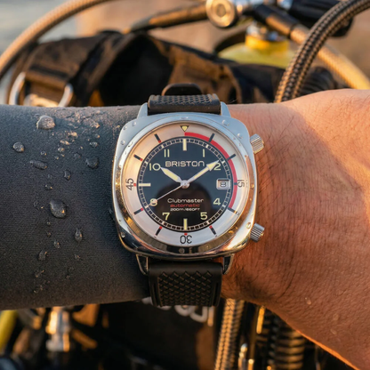 MONTRE BRISTON : CLUBMASTER LEGEND COMPRESSOR ACIER & NOIR 26642.PS.DC.1.FB